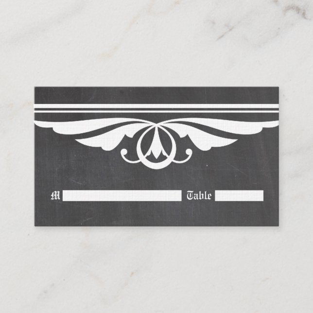 Placement Carte de place en tableau de bord ivoire (Devant)