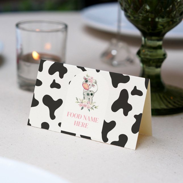 Placement Carte de place pour l'anniversaire de la vache (Créateur téléchargé)