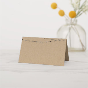 Placement Carte de place Style de tente pliée avec voyants d