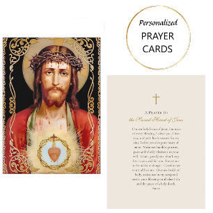 Placement Carte de prière au Sacré-Cœur de Jésus