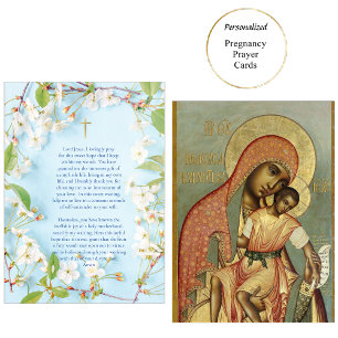 Placement Carte de prière de grossesse de l'Enfant Christ Th