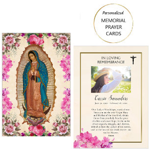 Placement Carte de prière mémorielle de Notre-Dame de Guadal