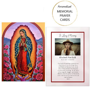 Placement Carte de prière mémorielle Notre-Dame de Guadalupe