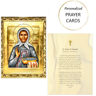 Placement Carte de prière St. Olga de l'Alaska