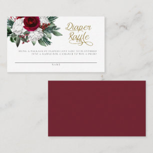 Placement Carte de rabat floral hivernale de Noël