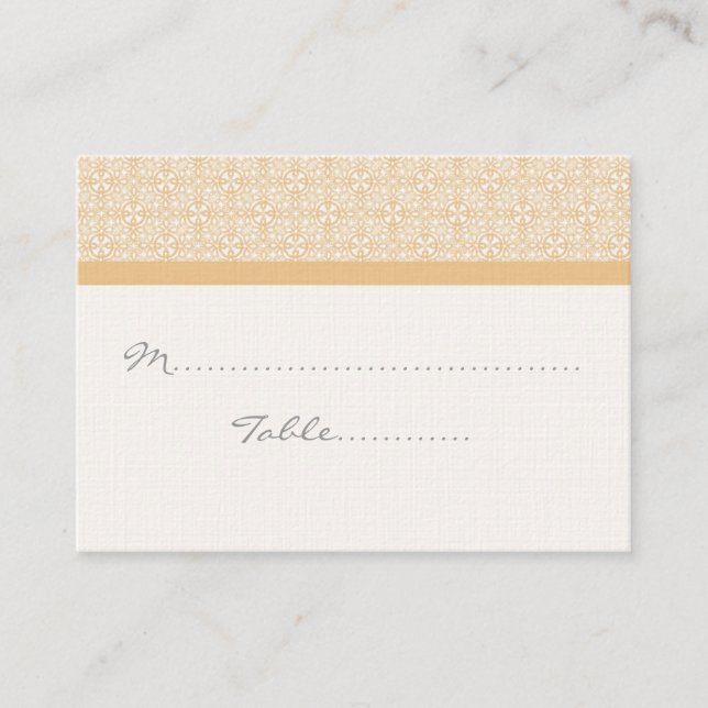 Placement Carte de rangement Mariage chic raffinée (Devant)