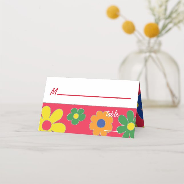 Placement Carte de table à thème Bar ou Bat Mitzvah des anné (Devant)