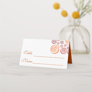Placement Carte de Table de Mariage Forme Africaine Abstrait