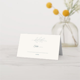 Placement Carte de table de mariage minimaliste Olive Branch