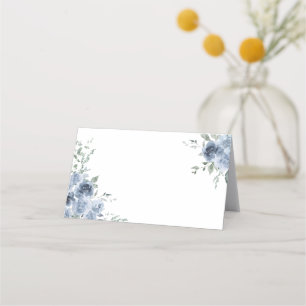 Placement Carte de table de mariage Rose Bleu Poussiéreux