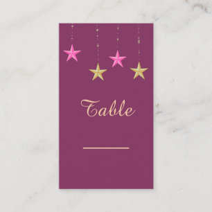 Placement Carte de table des Mille et Une Nuits