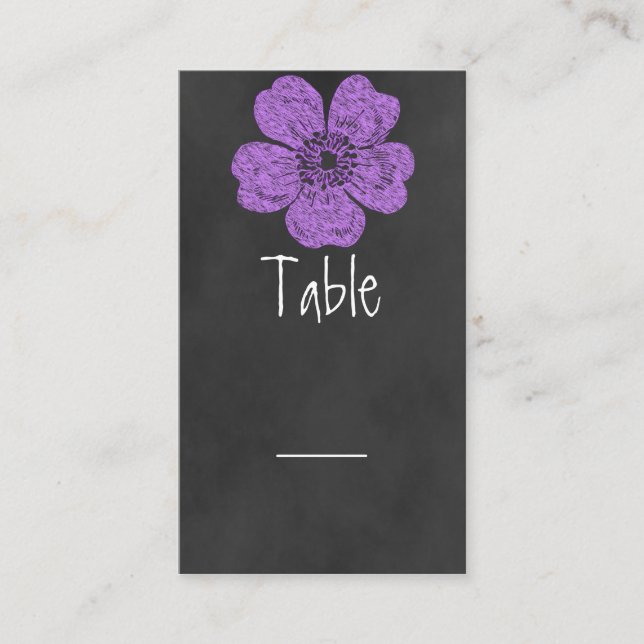 Placement Carte de tableau Rose violet sauvage (Devant)