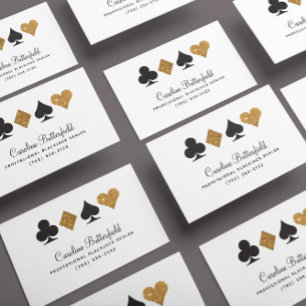 Placement Carte de visite de Parties scintillant Las Vegas D