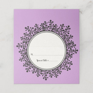 Placement Carte d'escorte de table de Bat mitzvah pour les V
