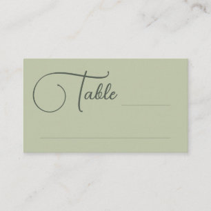 Placement Carte d'escorte Mariage de table de script joli d'