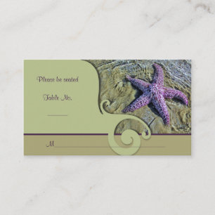 Placement Carte du lieu de l'occasion spéciale Starfish