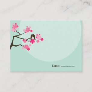 Placement Carte Inséparable Mariage Place Fleurs de Cerisier