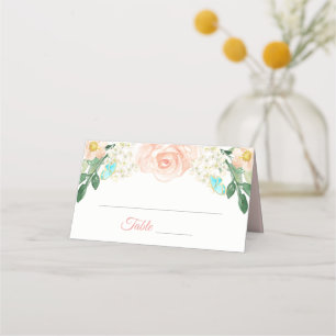 Placement Carte Mariage de  de fleurs de broche