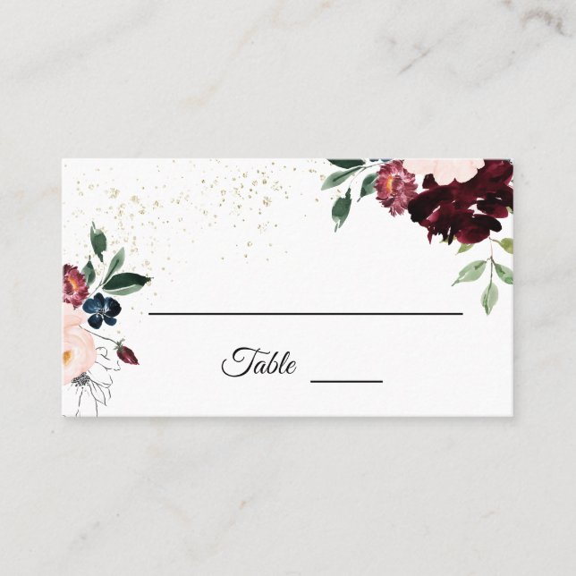 Placement Carte Mariage de la fête d'été (Devant)