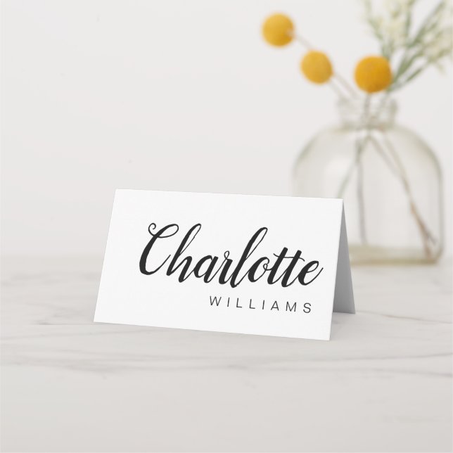 Placement Carte Mariage de script (Devant)