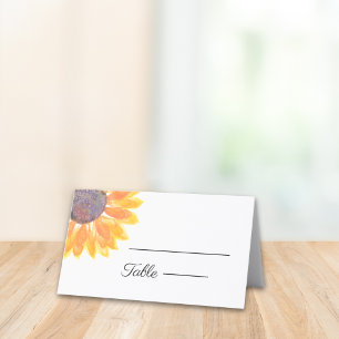 Placement Carte Mariage de tournesol