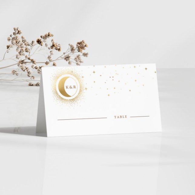 Placement Carte Place Mariage de la Lune d'or céleste (Créateur téléchargé)