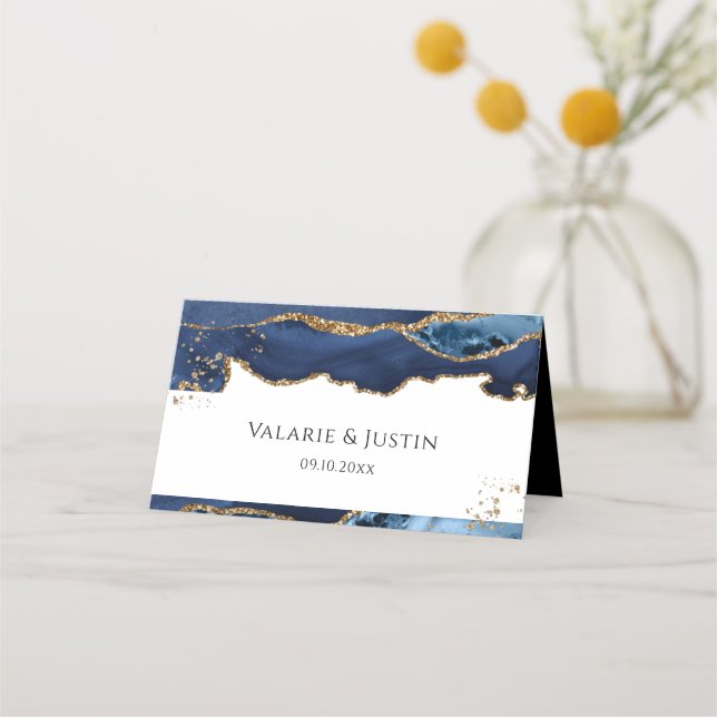 Placement Carte Place Mariage de l'Agate de Parties scintill (Devant)