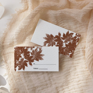 Placement Carte Place Mariage pour timbre de feuille d'autom