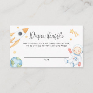 Placement Carte Raffle de couche spatiale de l'astronaute po