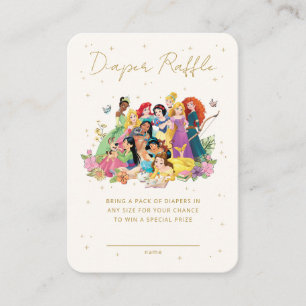 Placement Disney Princess Floral   Carte d'insertion de feui