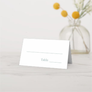 Placement Élégante carte de Mariage minimaliste en verre mar