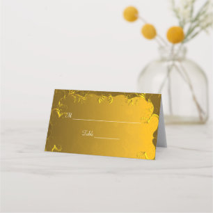 Placement Elégante carte de place de table Gold