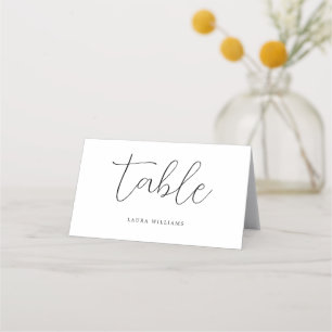 Placement Elégante carte Mariage de calligraphie