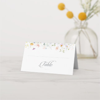 Placement Jardin printanier fantaisiste carte pliée de maria