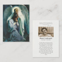 L'agonie dans la carte de prière funéraire du jard