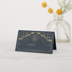Placement Mariage de la carte Gold & Navy Sun et Moon Tarot