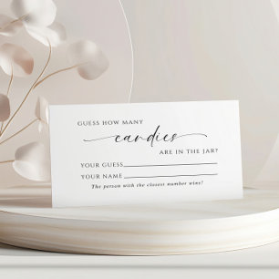 Placement Minimaliste Combien de bonbons de douche Carte de 