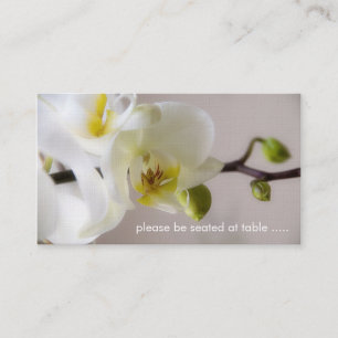 Placement Orchidée blanche ・ Carte de place