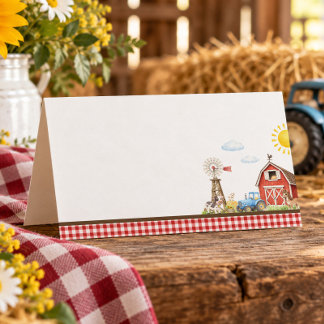Placement Petite Ferme Carte de Table pour Baby Shower