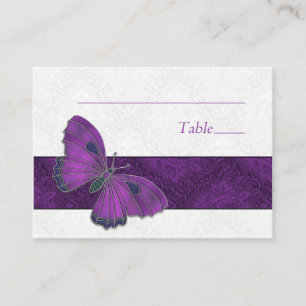 Placement Placer la carte de réglage Papillon Brocade violet
