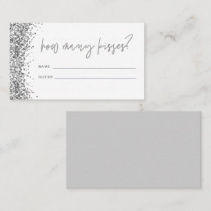 Placement REGINA Silver Combien de Baisers carte de Fête des
