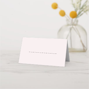 Placement Simple Romantique Pale Blush Classic Carte de séjo
