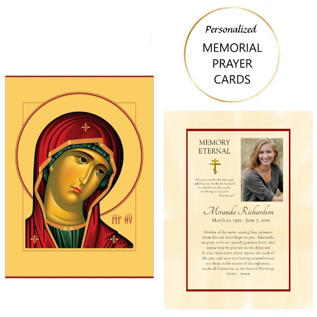 Placement Theotokos - Carte de prière chrétienne orthodoxe (Créateur téléchargé)