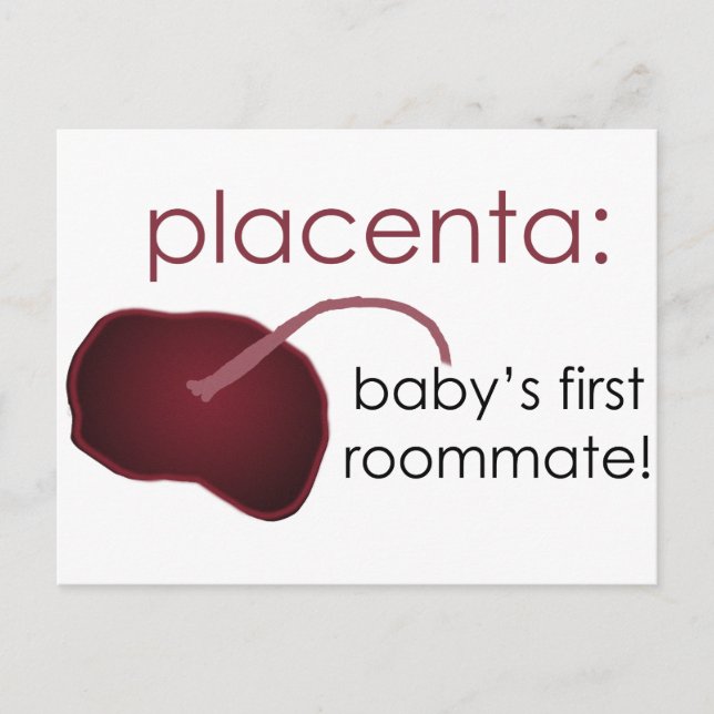 placenta, baby's first roommate postcard (Front)