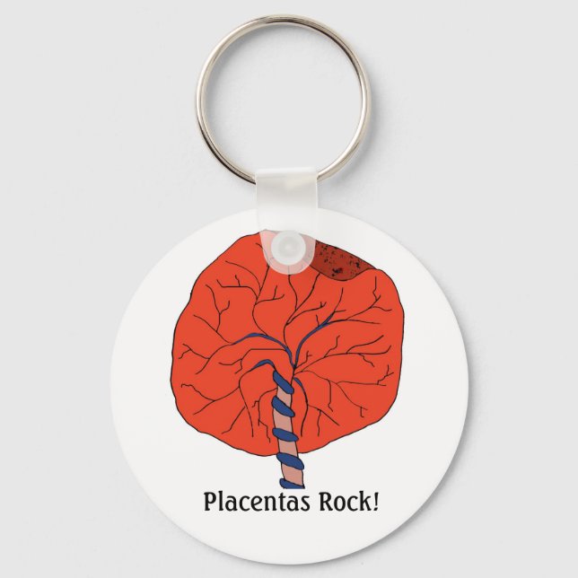 Placentas Rock! Keychain (Front)
