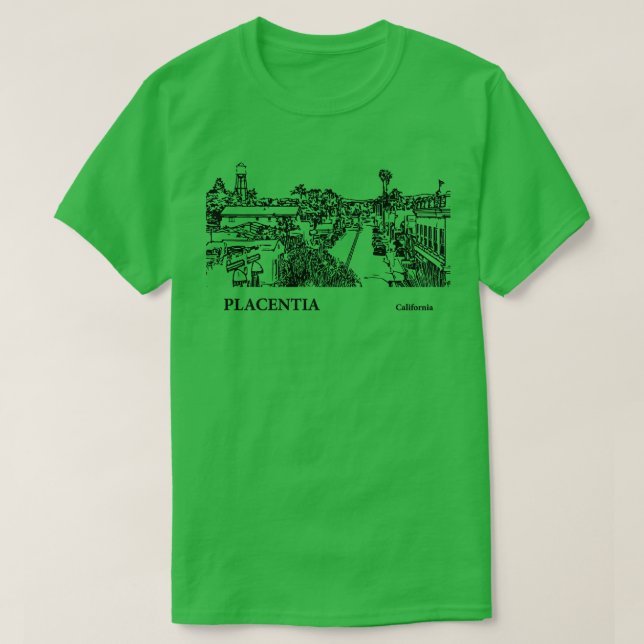 Placentia California TShirt 3 (Design devant)