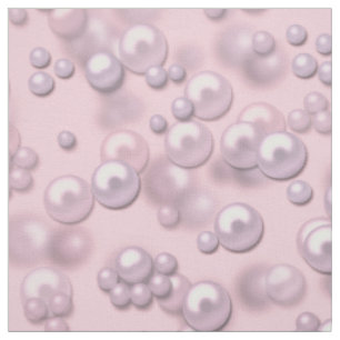 Placers of white-pink pearls on pink velvet fabric