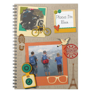 Places I've Been Custom Photo Travel Notebook