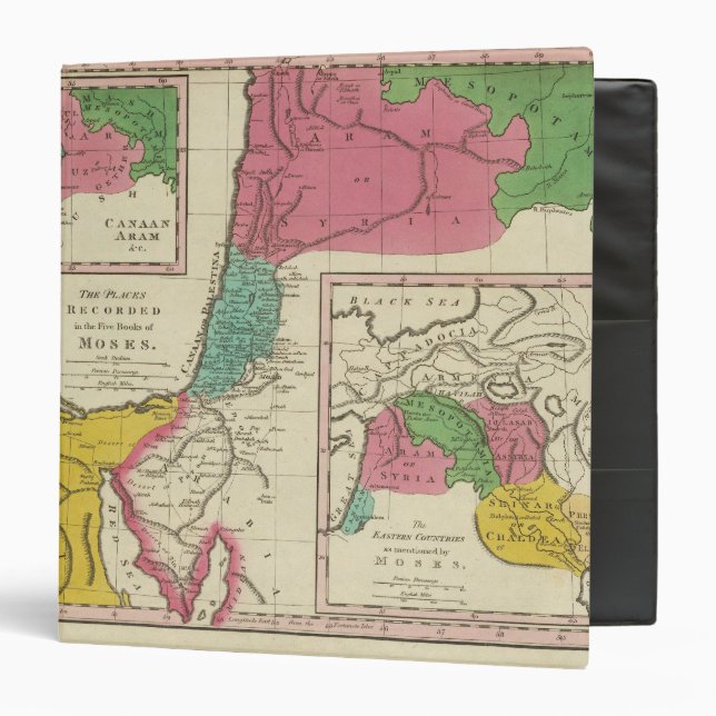 Places Recorded in the Five Books of Moses Binder (Front/Inside)