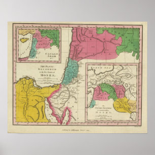 Places Recorded in the Five Books of Moses Poster